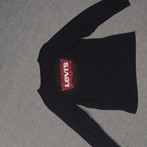 Levi Long Leeve Tee YXL Navy - Picture 1 of 1